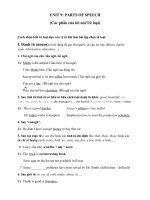 UNIT 9 parts of speech 
