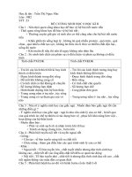 Đề cương Sinh Học  học kì 2