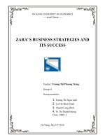 Chiến lược kinh doanh của ZARA ( tiếng Anh)