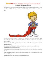 11 từ ngữ liên quan tới ''zero''