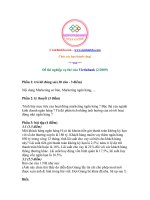 Đề thi nghiệp vụ thẻ vietinbank 2009 