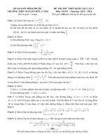 đề thi thử thpt quốc gia môn toán DE263 THPT nguyễn hữu cảnh, bình phước (l3) 