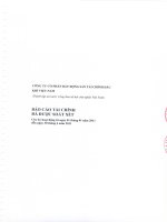 Báo cáo tài chính quý 2 năm 2011 (đã soát xét) - Công ty cổ phần Dầu khí Đông Đô