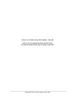 Báo cáo tài chính năm 2007 - Công ty Cổ phần May Phú Thịnh - Nhà Bè