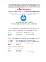 Bản cáo bạch - Công ty Cổ phần Đầu tư và Xây dựng Thủy lợi Lâm Đồng