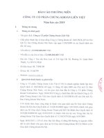 Báo cáo thường niên năm 2015 - Công ty cổ phần Chứng khoán Liên Việt