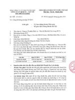 Báo cáo tài chính quý 4 năm 2014 - Công ty cổ phần Dịch vụ Vận tải Dầu khí Cửu Long