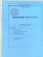 Báo cáo tài chính quý 3 năm 2014 - Công ty Cổ phần Chứng khoán Quốc gia