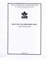 Báo cáo tài chính hợp nhất quý 4 năm 2015 - Công ty cổ phần Giống cây trồng Trung ương