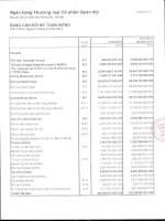 Báo cáo tài chính công ty mẹ quý 1 năm 2014 - Ngân hàng Thương mại Cổ phần Quân đội