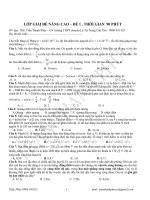 Đề thi vật lý _ Tài liệu ôn thi THPTQG môn vật lý 2016