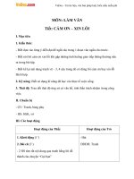 Giáo án Tiếng Việt 2 tuần 4 bài: Tập làm văn