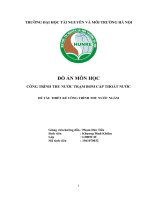 THIẾT KẾ CÔNG TRÌNH THU NƯỚC NGẦM