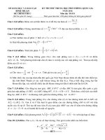 đề thi thử thpt quốc gia môn toán DE236 sở GD   đt bình thuận 