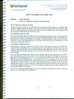 Báo cáo tài chính năm 2014 (đã kiểm toán) - CTCP Cấp nước Long Khánh