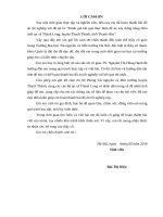 Đánh giá kết quả thực hiện đề án xây dựng nông thôn mới tại xã Thành Long, huyện Thạch Thành, tỉnh Thanh Hóa