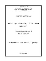 Pháp luật về thuê đất ở việt nam hiện nay (TT)