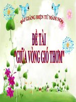 Bài giảng điện tử mầm non lớp Lá đề tài Thơ Giữa vòng gió thơm