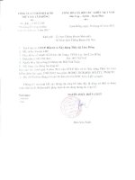 Báo cáo tài chính quý 4 năm 2011 - Công ty Cổ phần Đầu tư và Xây dựng Thủy lợi Lâm Đồng