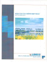 Báo cáo tài chính hợp nhất quý 3 năm 2014 - Công ty Cổ phần Phát triển Đô thị Từ Liêm