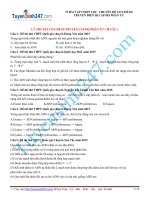 Tuyến chọn bài tập lí thuyết phần cơ chế di truyền cấp độ phân tử ( có đáp án và lời giải chi tiết )