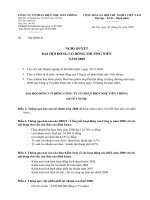 Nghị quyết đại hội cổ đông ngày 30-04-2009 - Công ty cổ phần Điện nhẹ Viễn thông