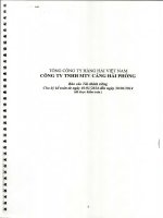 Báo cáo tài chính công ty mẹ quý 2 năm 2014 (đã soát xét) - Công ty cổ phần Cảng Hải Phòng