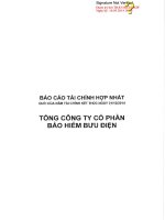 Báo cáo tài chính hợp nhất quý 1 năm 2014 - Tổng Công ty Cổ phần Bảo hiểm Bưu điện