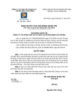 Nghị quyết Hội đồng Quản trị - Công ty Cổ phần Vận tải và Dịch vụ Petrolimex Hải Phòng