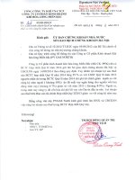 Báo cáo tài chính hợp nhất quý 2 năm 2014 - Công ty Cổ phần Kinh doanh Khí hóa lỏng Miền Bắc