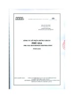 Báo cáo tài chính năm 2009 (đã kiểm toán) - Công ty Cổ phần Chứng khoán PHÚ GIA
