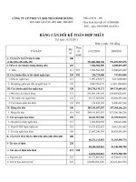 Báo cáo tài chính hợp nhất quý 4 năm 2011 - Công ty Cổ phần Đầu tư và Phát triển Dự án Hạ tầng Thái Bình Dương