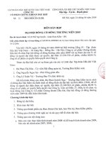 Nghị quyết Đại hội cổ đông thường niên năm 2009 - Công ty cổ phần Chứng khoán Dầu khí