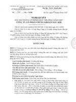 Nghị quyết đại hội cổ đông ngày 24-10-2007 - Công ty cổ phần Chứng khoán Dầu khí
