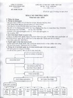 Báo cáo thường niên năm 2015 - Công ty Cổ phần Dược phẩm Phong Phú