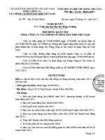 Nghị quyết Hội đồng Quản trị ngày 20-01-2011 - Tổng Công ty Tài chính Cổ phần Dầu khí Việt Nam