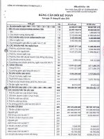 Báo cáo tài chính quý 1 năm 2011 - CTCP Đầu tư Điện lực 3