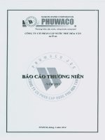 Báo cáo thường niên năm 2013 - Công ty cổ phần Cấp nước Phú Hòa Tân