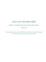 Báo cáo thường niên năm 2015 - Công ty Cổ phần May Xuất khẩu Phan Thiết