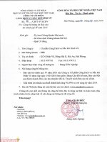 Báo cáo tài chính quý 4 năm 2015 - Công ty Cổ phần Cảng dịch vụ Dầu khí Đình Vũ