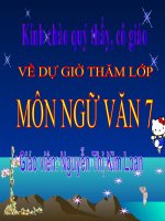 Bài giảng ngữ văn lớp 7 Ca Huế trên sông Hương