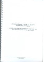 Báo cáo tài chính công ty mẹ quý 2 năm 2015 (đã soát xét) - Công ty Cổ phần Vận tải và Dịch vụ Petrolimex Hải Phòng