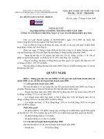 Nghị quyết đại hội cổ đông ngày 27-04-2009 - Công ty Cổ phần Thương mại và Vận tải Petrolimex Hà Nội