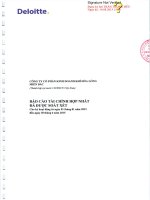 Báo cáo tài chính hợp nhất quý 2 năm 2015 (đã soát xét) - Công ty Cổ phần Kinh doanh Khí hóa lỏng Miền Bắc