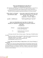 Báo cáo tình hình quản trị công ty - Tổng Công ty Cổ phần Bảo hiểm Bưu điện