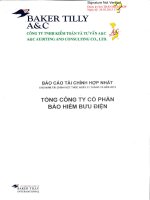 Báo cáo tài chính hợp nhất năm 2014 (đã kiểm toán) - Tổng Công ty Cổ phần Bảo hiểm Bưu điện