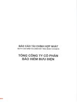 Báo cáo tài chính hợp nhất quý 4 năm 2015 - Tổng Công ty Cổ phần Bảo hiểm Bưu điện
