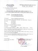 Nghị quyết Đại hội cổ đông thường niên - Công ty cổ phần Bao bì Đạm Phú Mỹ