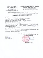 Báo cáo tài chính quý 3 năm 2015 - CTCP Đầu tư Điện lực 3