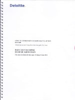 Báo cáo tài chính năm 2011 (đã kiểm toán) - Công ty Cổ phần Kết cấu Kim loại và Lắp máy Dầu khí